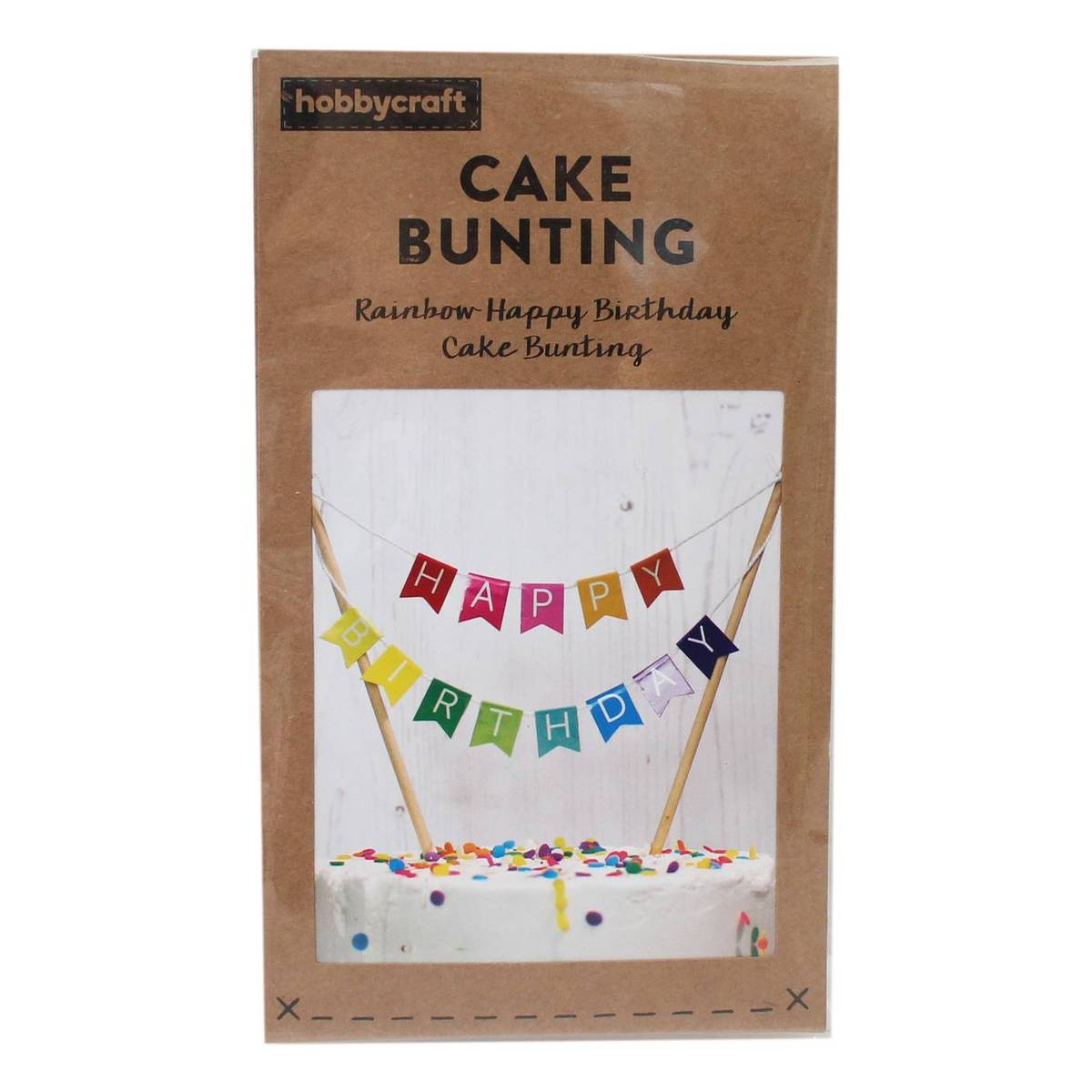 Happy Birthday Rainbow Cake Bunting